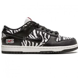Nike x Quartersnacks SB Dunk Low Zebra
