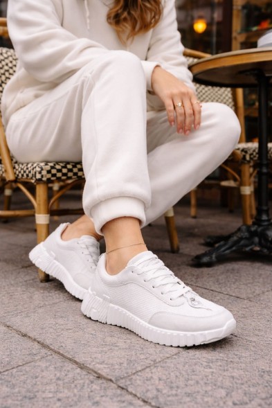 Женские кроссовки Hermes Low Top Casual White