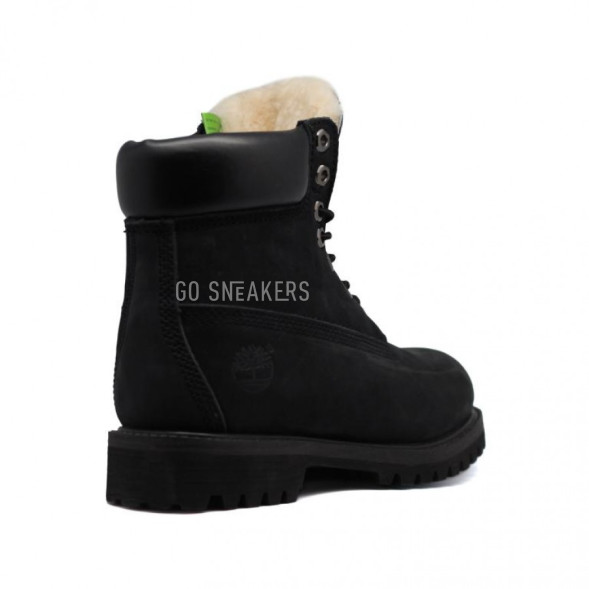 Женские ботинки с мехом Timberland Black