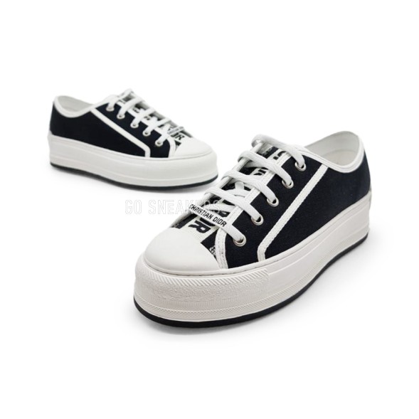 Женские кроссовки Dior Woman Black White Platform