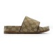 Унисекс шлепки Gucci Slippers Brown Logo