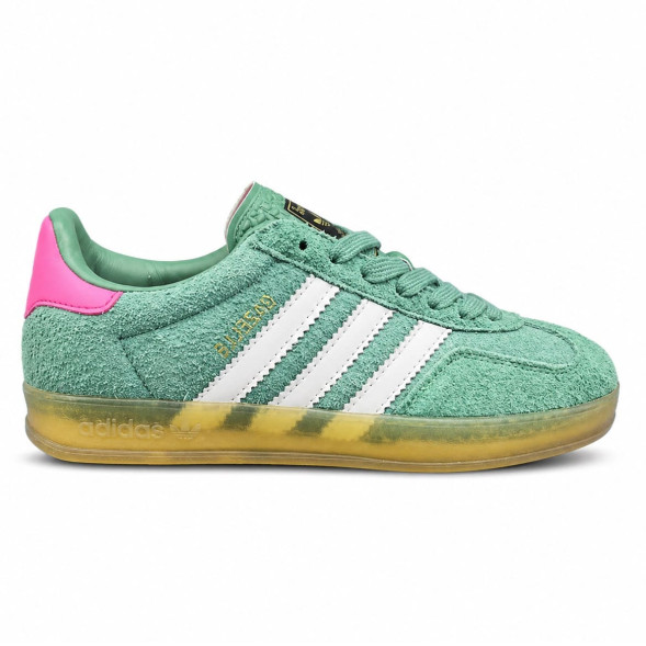 Женские кеды Adidas Gazelle Suede Green/Pink