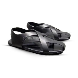The Row Sandals Leather Black