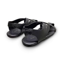 The Row Sandals Leather Black