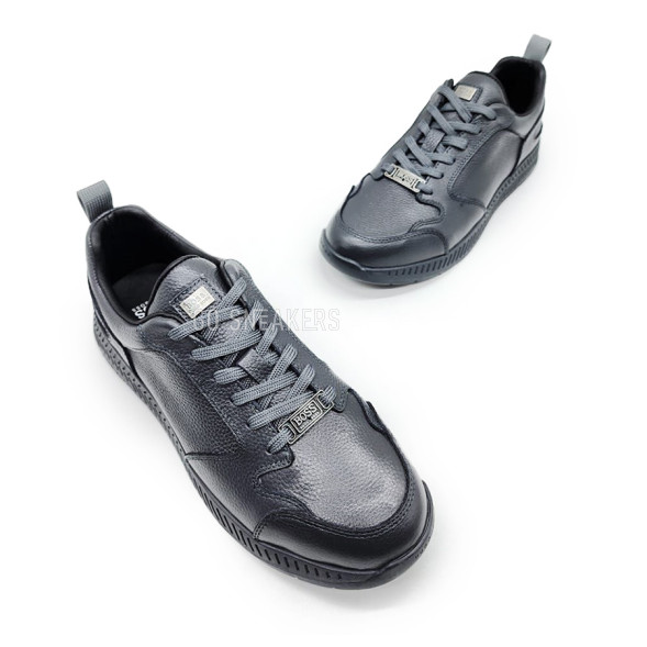 Унисекс кроссовки Hugo Boss Dark Grey Leather
