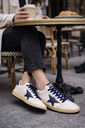 Golden Goose Ball-Star White Navy