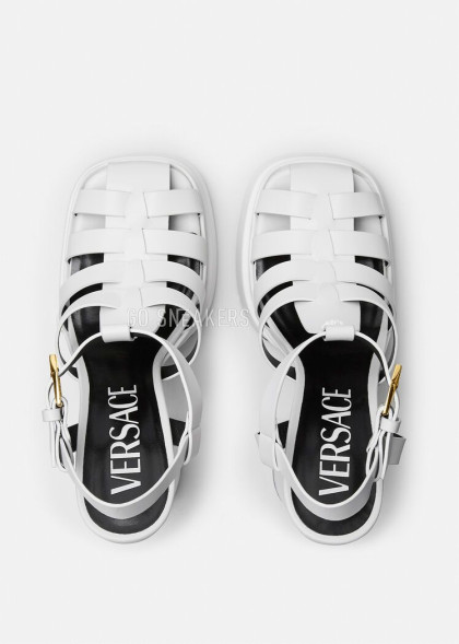 Женские босоножки Versace La Medusa White
