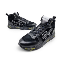 Premiata Mick Suede/Leather Black