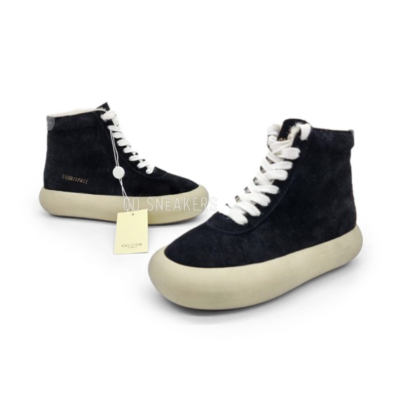 Унисекс зимние кроссовки Golden Goose ggobispace High Winter Suede Black