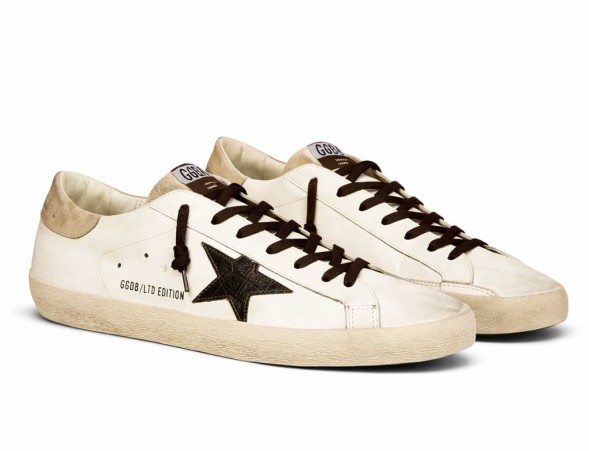 Мужские кеды Golden Goose Super-Star Men's Black Croc-Print Star