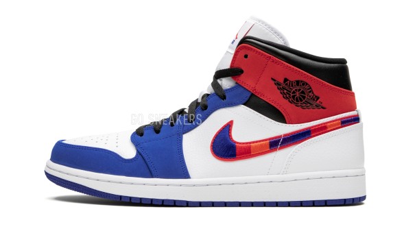 Унисекс кроссовки Nike Air Jordan 1 Mid Multi-Color Swoosh