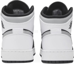 Женские кроссовки Nike Air Jordan 1 Mid GS 'White Shadow'