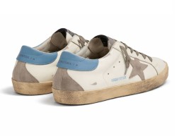 Golden Goose Super-Star Sky Blue Heel Tab
