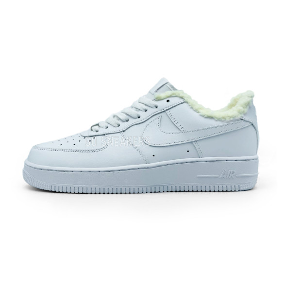Унисекс зимние кроссовки Nike Air Force 1 Full White Winter