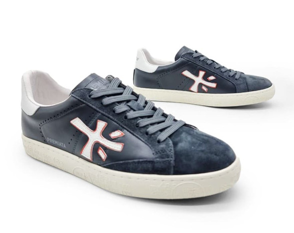 Унисекс кроссовки Premiata Sneakers Leather/Suede Grey