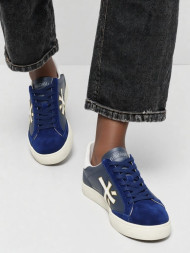 Premiata Sneakers Leather/Suede Navy/Grey