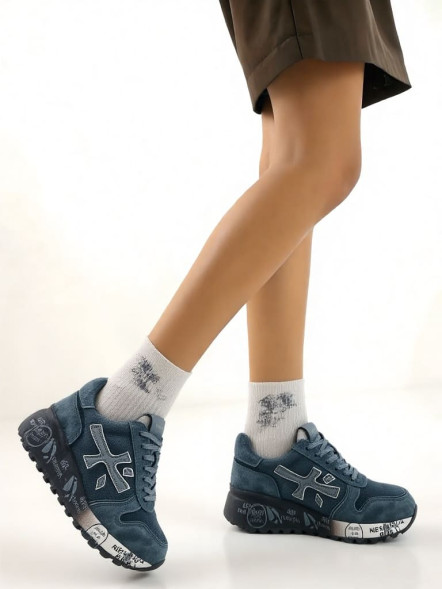 Унисекс кроссовки Premiata 483 Suede Air Grey