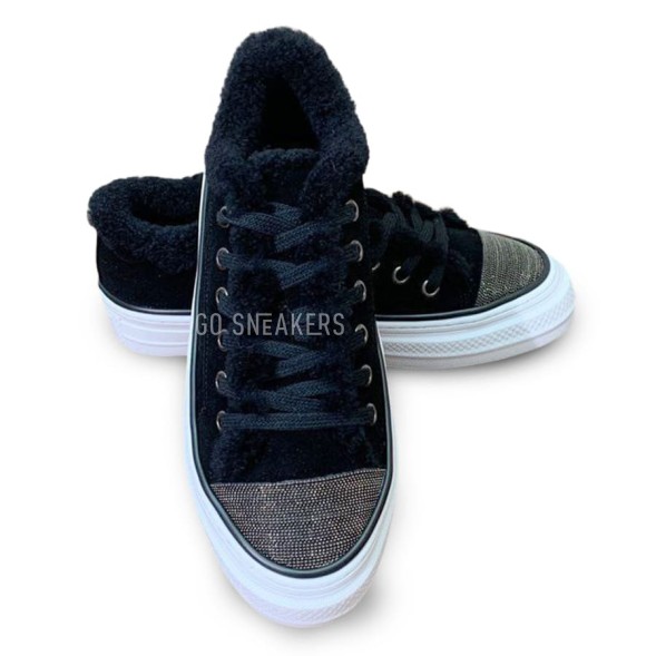 Женские зимние кеды Brunello Cucinelli Winter Sneakers Black