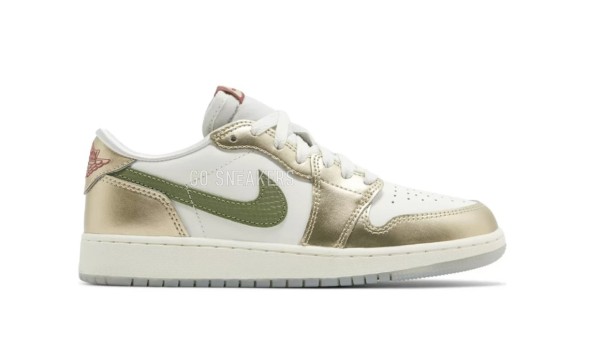 Унисекс кроссовки Nike Air Jordan 1 Retro Low OG GS Year Of The Dragon - Gold
