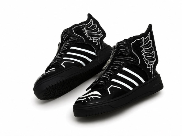 Мужские кроссовки Adidas Forum Hi Wings 4.0 Jeremy Scott Black/White