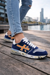Premiata 483 Navy/Orange
