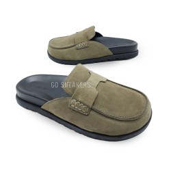 Hermes Sabo Suede Khaki