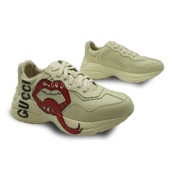 Gucci Rhyton Sneaker With Mouth Print