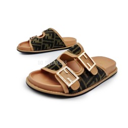 Fendi Flip-flops Double Brown/Olive