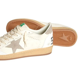 Golden Goose Ball Star Nappa leather with Grey Nubuk Star and Grey heel tab
