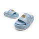 Женские шлепки Gucci Flip-flops Platform Double G Light Blue