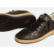 Унисекс кеды Golden Goose Ball Star Black nappa with Black glitter star and Suede heel tab