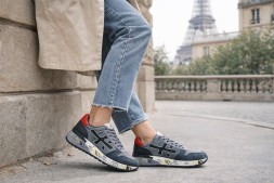 Premiata 483 Textile/Suede Light Grey