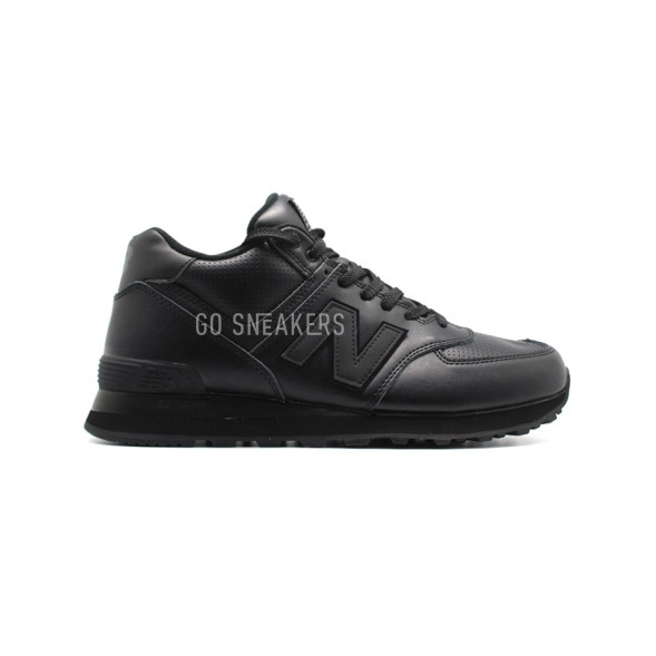 Мужские кроссовки New Balance 574 High Top Black Leather
