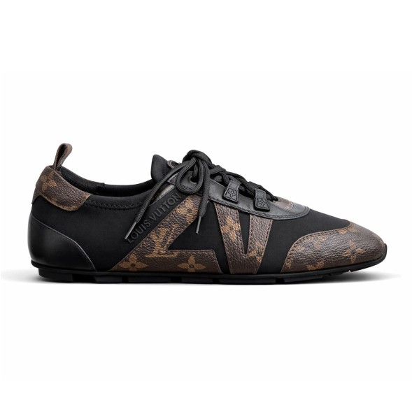 Женские кеды Louis Vuitton Sneakerina German Army Brown/Black