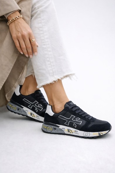 Унисекс кроссовки Premiata 483 Textile/Suede Air Black