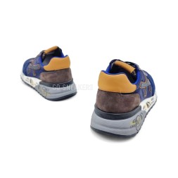 Premiata 483 Textile/Suede Navy/Brown