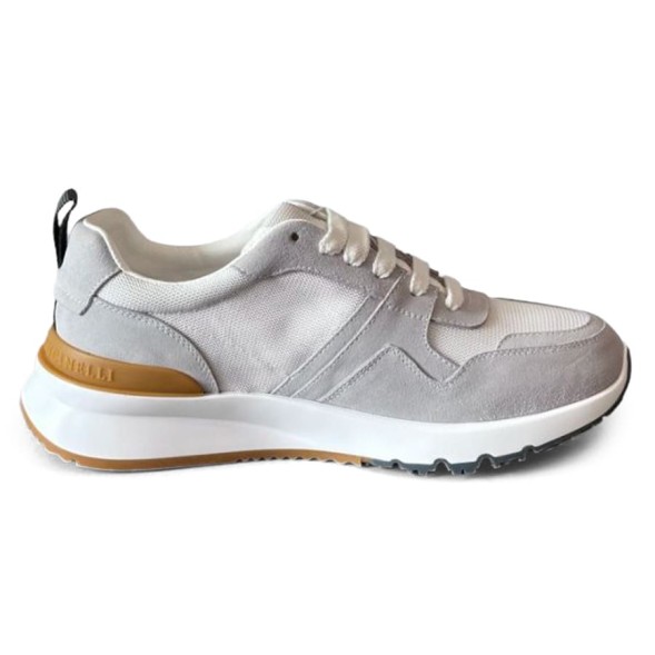 Мужские кроссовки Brunello Cucinelli Suede Textile White