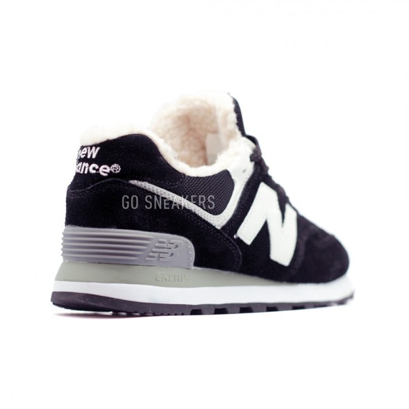 Женские зимние кроссовки New Balance 574 Black