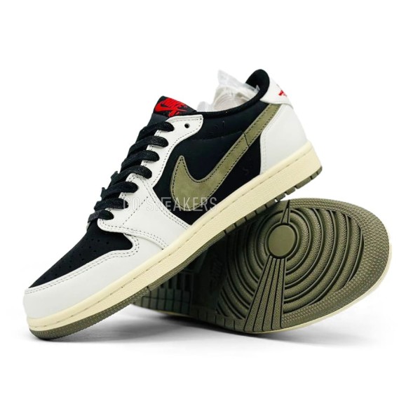 Мужские кроссовки Nike Air Jordan Low Travis Scott Olive