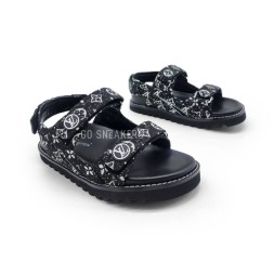 Louis Vuitton Textile Sandals Black/White