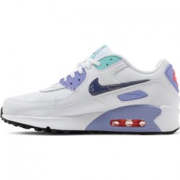 Nike Air Max 90 SE 2 GS White Dark Purple Dust