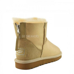 Mini Zip Metallic Soft Gold