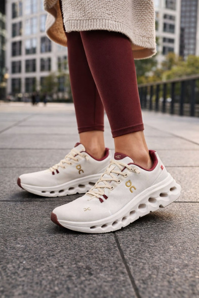 Унисекс кроссовки On Cloudtilt White/Burgundi