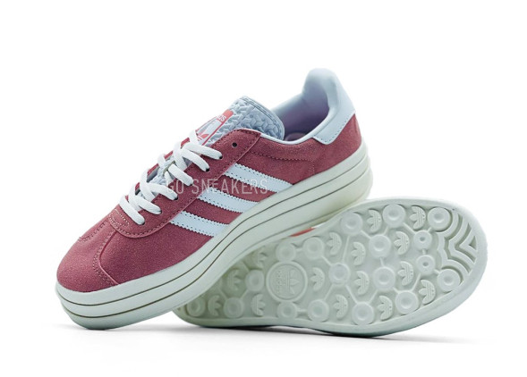 Унисекс кроссовки Adidas Gazelle Suede Platform Coral