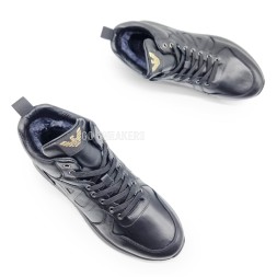 Armani Excahange Winter Leather Black Hight